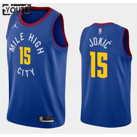 NBA Børn Trøje Denver Nuggets Nikola Jokic 15 2020-21 Jordan Brand Statement Edition Swingman NBA Børn Trøje Denver Nuggets Nikola Jokic 15 2020-21 Jordan Brand Statement Edition Swingman
